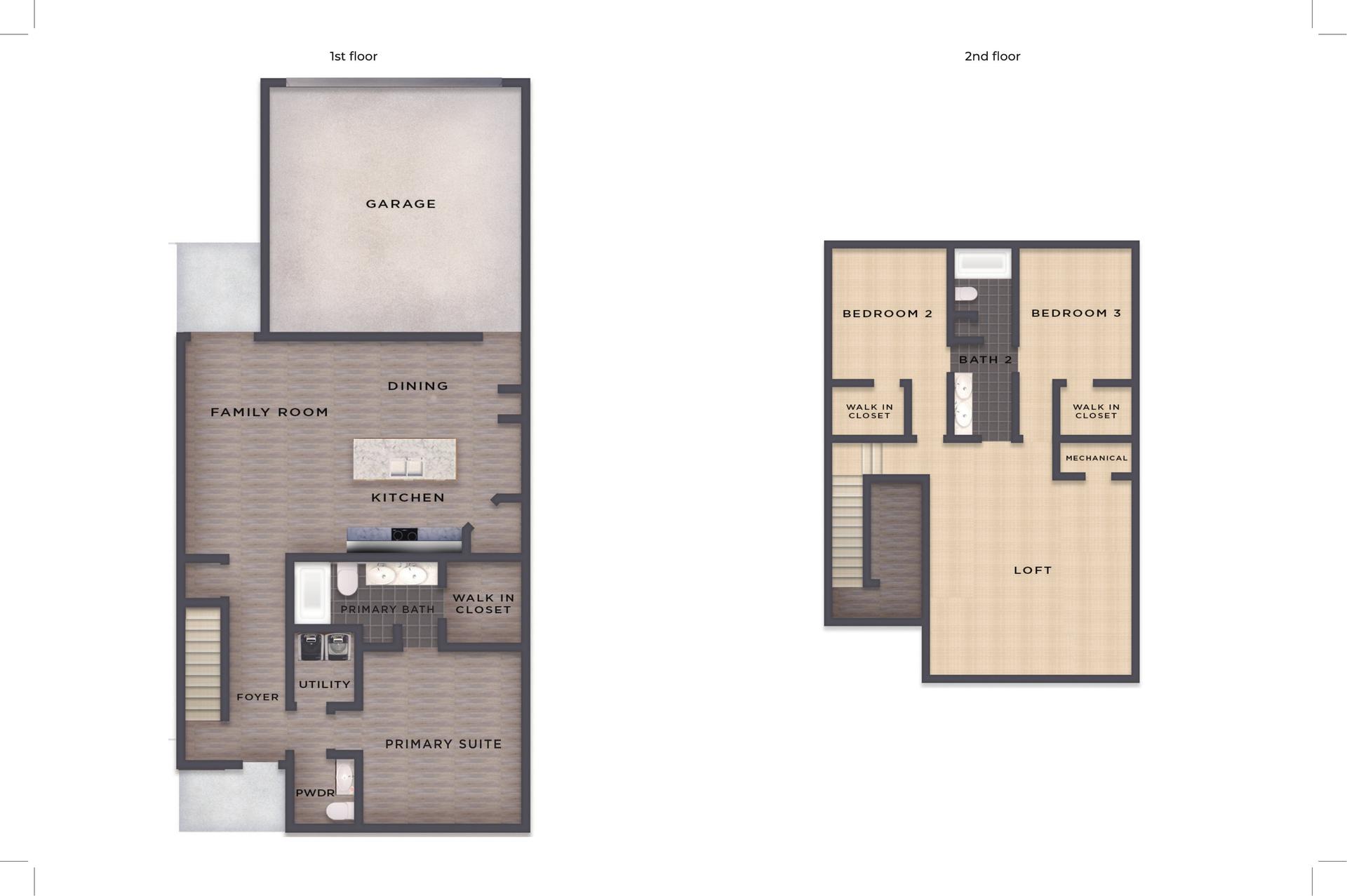 The Georgia Floor Plan floor plan with room layout and dimensions