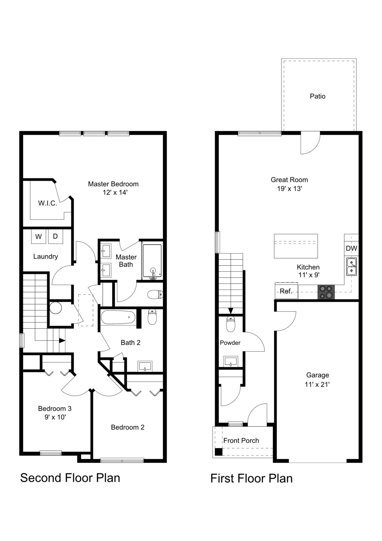 Snowmass 2D Floor Plan floor plan with room layout and dimensions