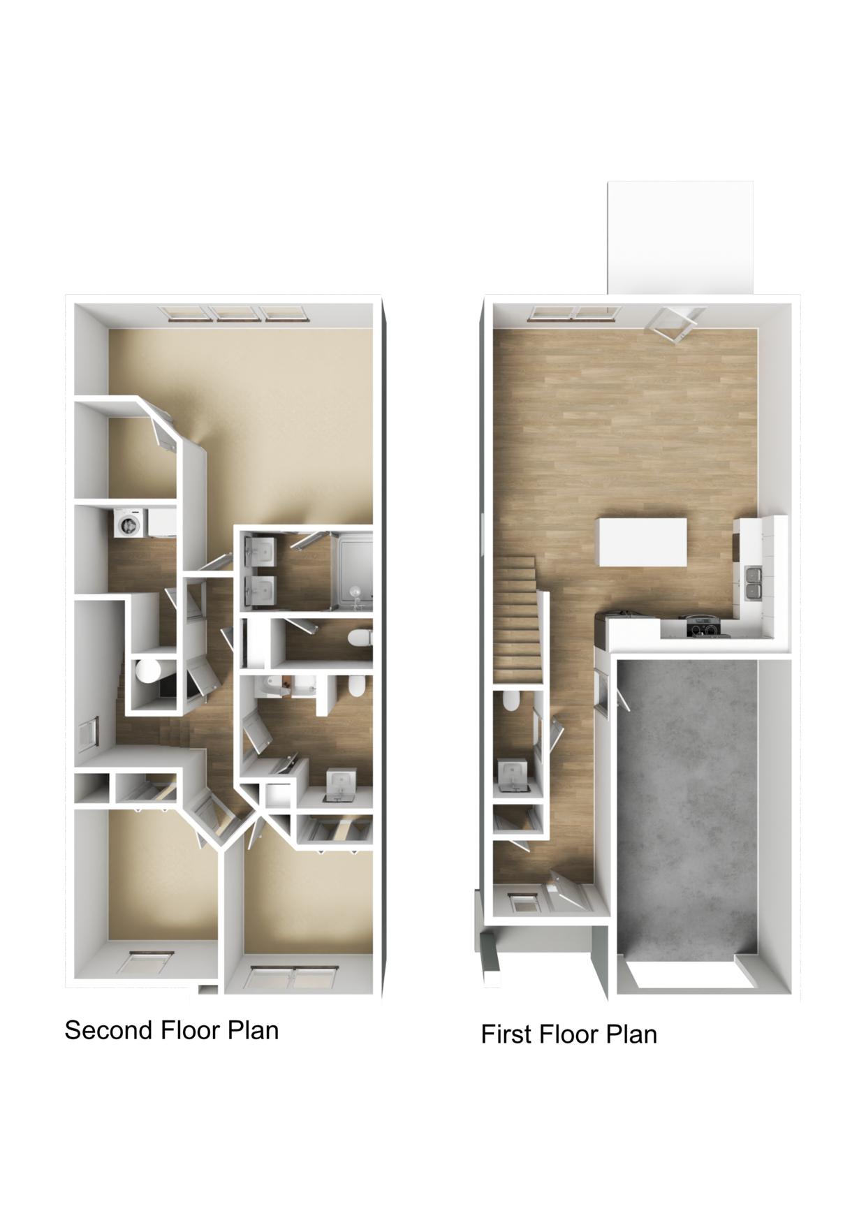 Snowmass 3D Floor Plan floor plan with room layout and dimensions