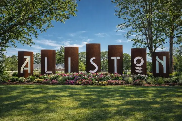 Allston community entrance sign