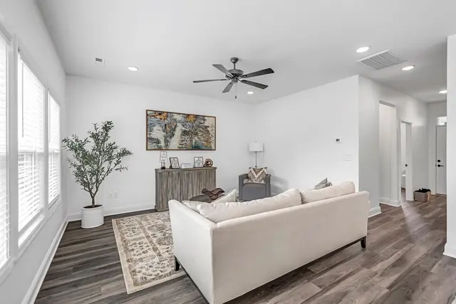 Amber Vista living area - new construction rental home